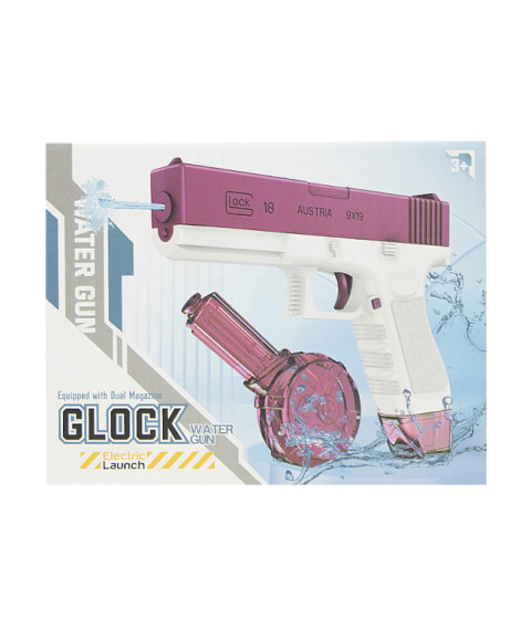 Pistol electric cu apă, roz, cod 672049