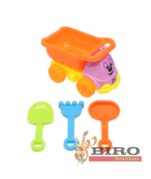 Set pentru nisip, mașinuță, mov/orange, cod 812011