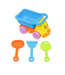 Set pentru nisip, mașinuță, galben/albastru, cod 812010