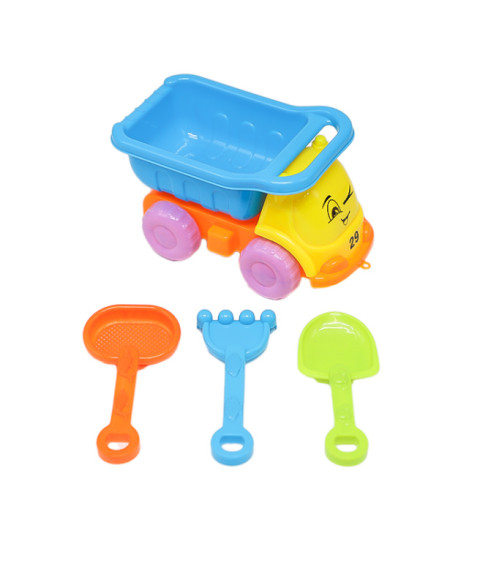 Set pentru nisip, mașinuță, galben/albastru, cod 812010