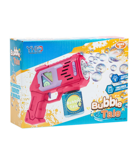 Pistol cu bule de săpun și lumină, roz