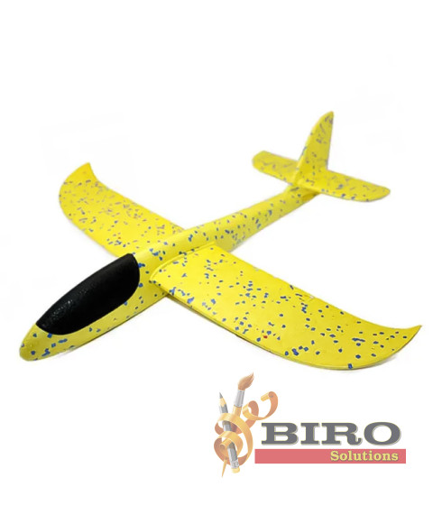 Avion planor 37cm, galben, cod 185002