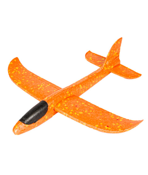 Avion planor 37cm, portocaliu, cod 177031