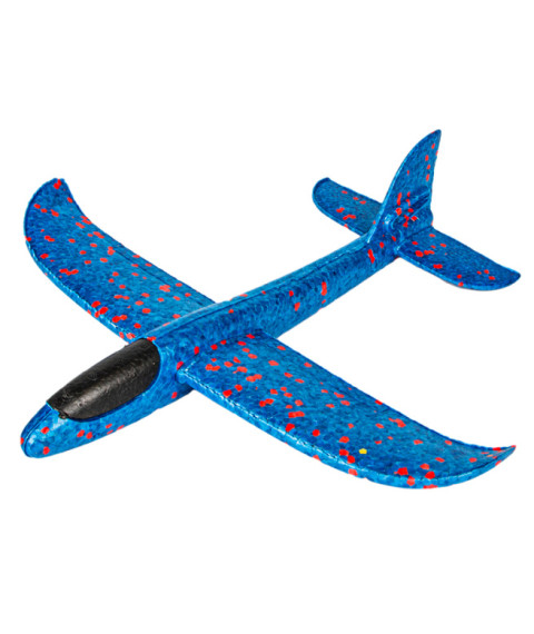 Avion planor 37cm, albastru, cod 177029
