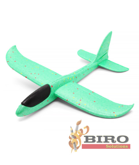 Avion planor 48 cm, verde, cod 140654
