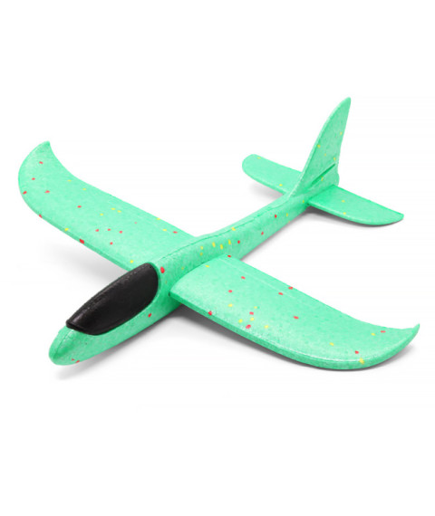 Avion planor 48 cm, verde, cod 140654