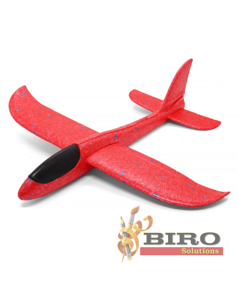 Avion planor 48 cm, roșu, cod 140658