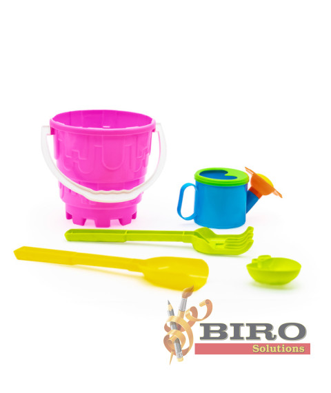 Set p/u nisip Galetusa + 5 piese roz, cod 472013
