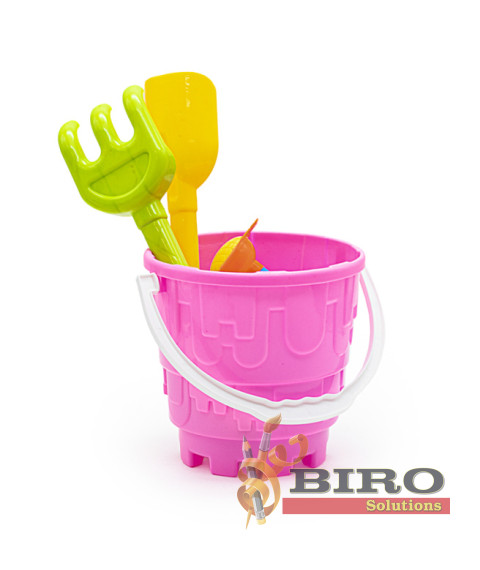 Set p/u nisip Galetusa + 5 piese roz, cod 472013