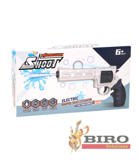 Pistol de apă electric, alb/albastru, cod 812019