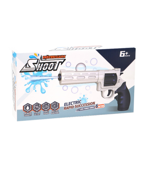 Pistol de apă electric, alb/albastru, cod 812019