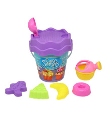 Set pentru nisipiera cu găleată (8 buc), mov, cod 802005