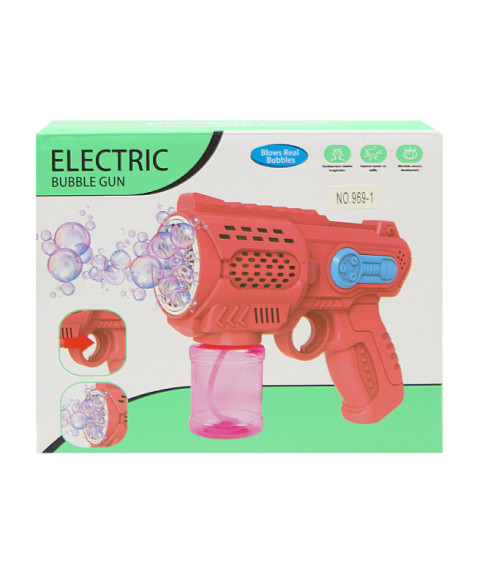 Pistol pentru bule de săpun cu lumină și sunet, roz