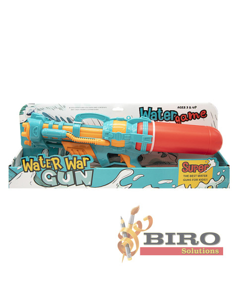 Pistol cu apa cu sticla, 50 cm, rosu, cod 672065