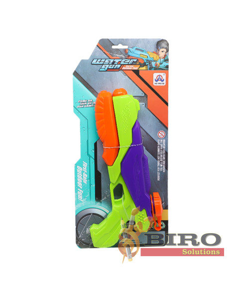 Jucărie „Pistol cu apă cu presiune pneumatică”, verde/mov/orange, cod 812049