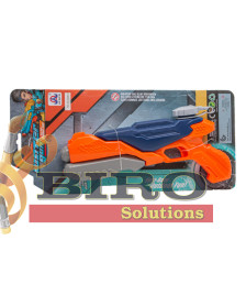 Jucarie „Pistol cu apa cu presiune pneumatica”, orange, cod 542060