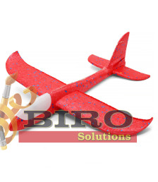 Avion planor 48cm (line LED), roșu, cod 140670