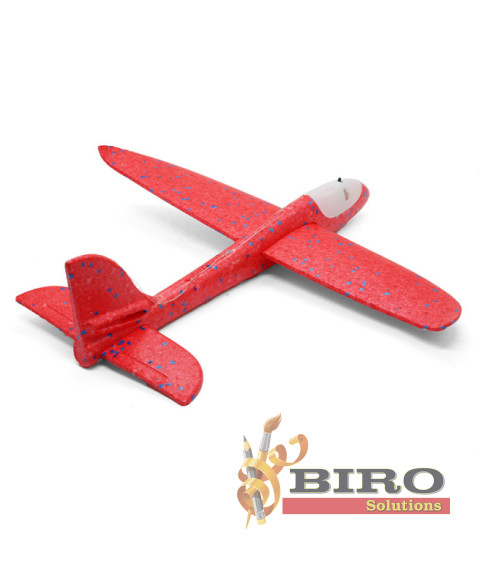 Avion planor 48cm (line LED), roșu, cod 140670