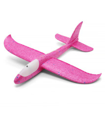 Avion planor 48cm (line LED), liliac, cod 140668