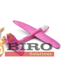 Avion planor 48cm (line LED), liliac, cod 140668