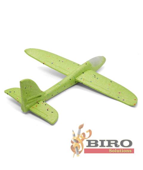 Avion planor 48 cm (front LED), portocaliu, cod 140663