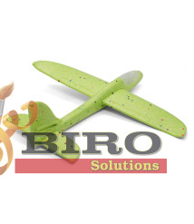 Avion planor 48cm (line LED), verde, cod 140669