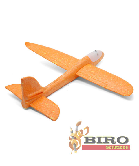 Avion planor 48cm (line LED), portocaliu, cod 140671