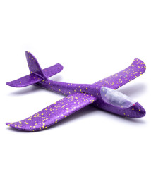 Avion planor 48 cm (front LED) violet, cod 152620