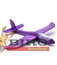 Avion planor 48 cm (front LED) violet, cod 152620