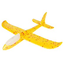 Avion planor 48 cm (front LED), galben, cod 177032