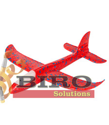 Avion planor 37cm (front LED), roșu, cod 177021