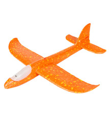 Avion planor 37cm (front LED), portocaliu, cod 201104