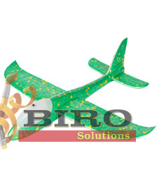 Avion planor 37cm (line LED), verde, cod 177026