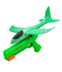 Avion planor cu pistol, verde, cod 177019