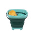 Set de nisip cu găleată pliabilă, turcoaz, cod 802026