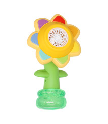 Mașină electrică pentru bule de săpun "Flower", galbenă