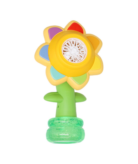 Mașină electrică pentru bule de săpun "Flower", galbenă