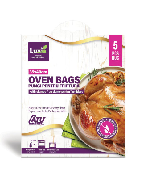 Pungi pentru coacere LUXIA 35×40 cm – 5 buc. – LUX-4089
