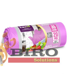 LUXIA Pungi p/u gunoi cu urechi 35 L 20 buc. cu aroma capsuni LUX-4015