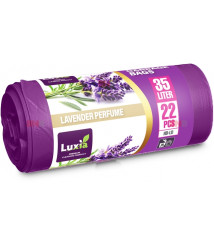LUXIA Pungi p/u gunoi cu urechi 35 L 22 buc. cu aroma lavanda LUX-4076