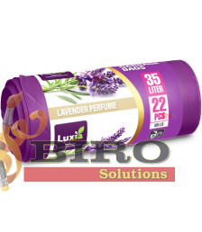 LUXIA Pungi p/u gunoi cu urechi 35 L 22 buc. cu aroma lavanda LUX-4076