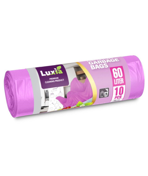 LUXIA Pungi p/u gunoi cu urechi 60 L 10 buc. cu aroma capsuni LUX-4018