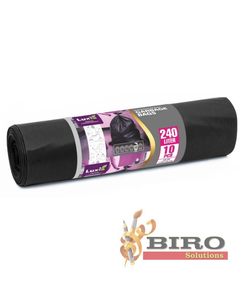 LUXIA Pungi p/u gunoi Ultrarezistenti 240 L 10 buc. LUX-4012