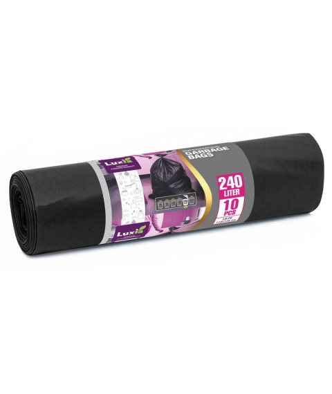 LUXIA Pungi p/u gunoi Ultrarezistenti 240 L 10 buc. LUX-4012