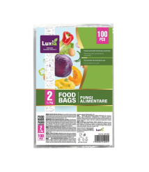 LUXIA Pungi alimentare rezistente 2KG 100 buc. LUX-4029