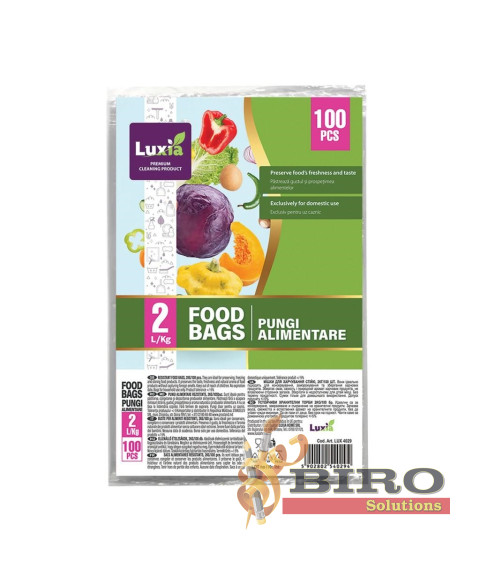 LUXIA Pungi alimentare rezistente 2KG 100 buc. LUX-4029