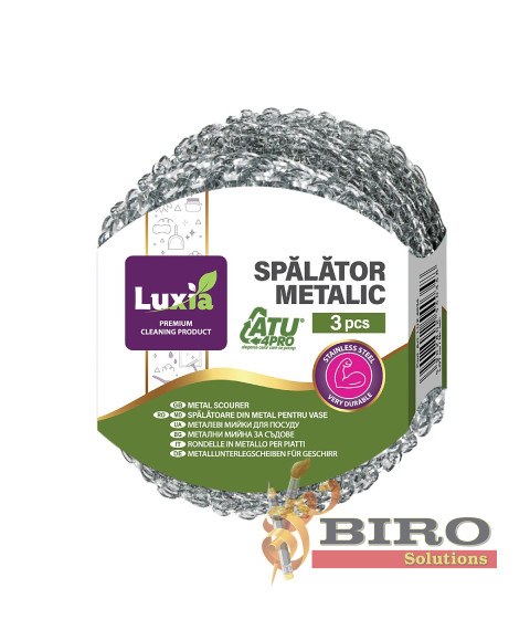 Bureți metalici LUXIA pentru vase – set 3 buc. – LUX-4034
