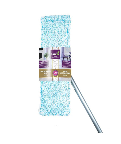 LUXIA Mop din microfibra Extra, plat cu coada 1 buc LUX-4055