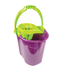 LUXIA Caldare cu dispozitiv p/u stoarcere 14L mov LUX-4079
