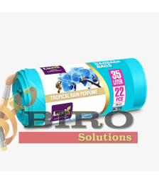 LUXIA Pungi p/u gunoi cu urechi 35 L 22 buc. cu aroma ploaie tropicala LUX-4100